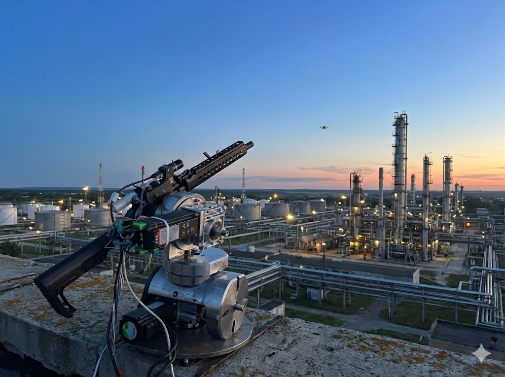 Пистолет-пулемет установленный на платформе АПК Ловчий